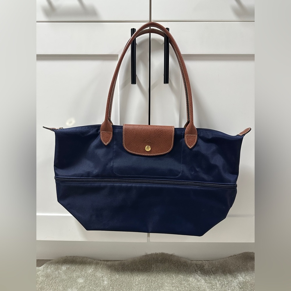 Longchamp Le Pilate Expandable Nylon Tote Bag